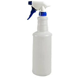 BOTTLE PLASTIC NATURAL 32OZ W/REGULAR SPRAYER - Bottle Plastic
